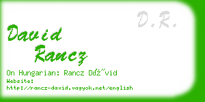 david rancz business card